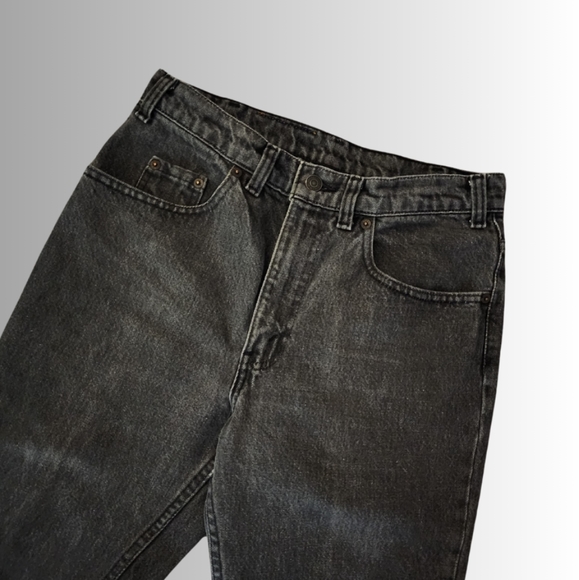 Vintage x 80s “made in Canada” 531 Levi High Waist Black Jean - Picture 5 of 10